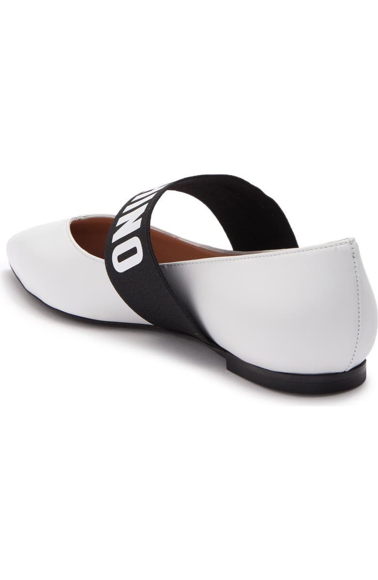 Moschino Pointed Toe Mary Jane Flat, Alternate, color,