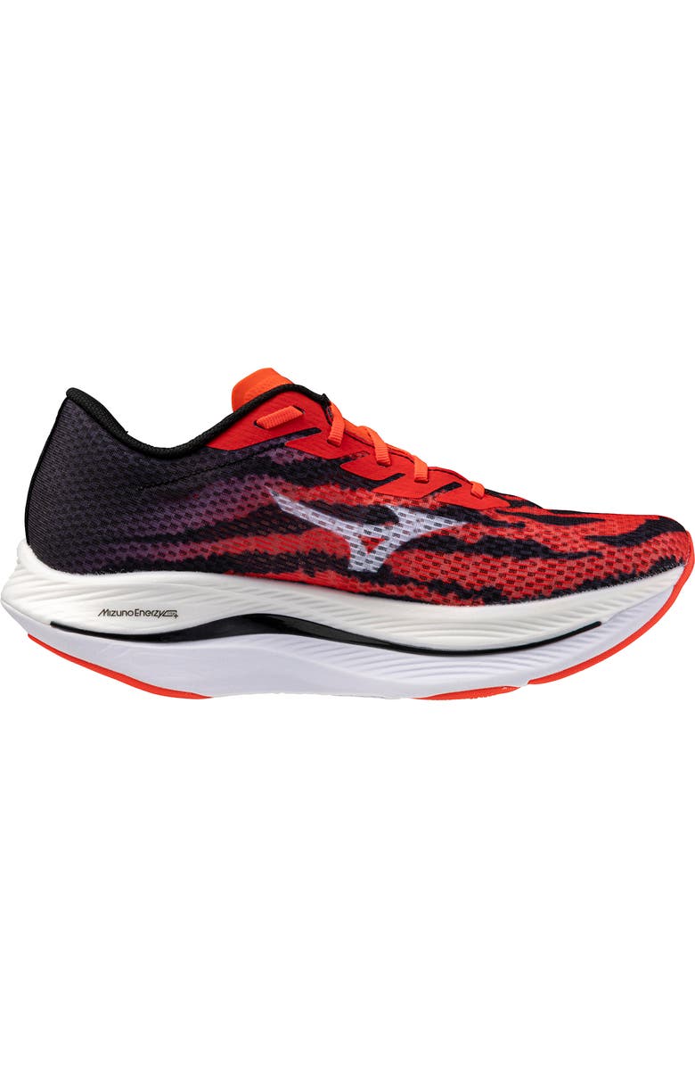 Mizuno Wave Rebellion Flash 2 Speed Running Shoe, Alternate, color, Ignition Red-White