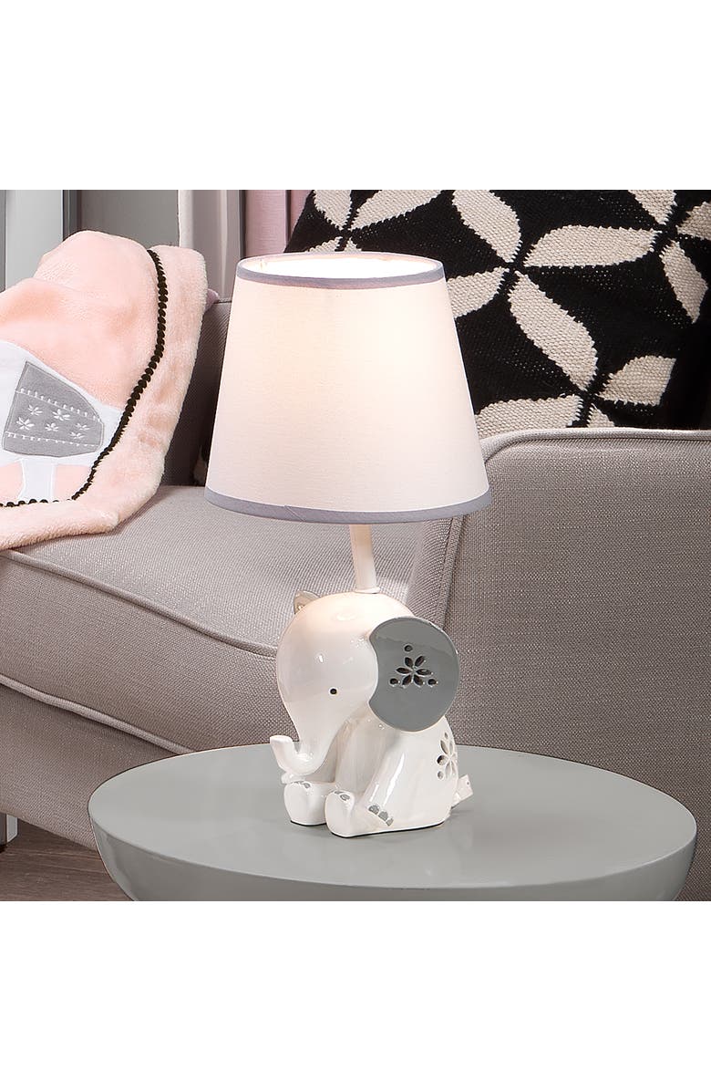 Lambs 
Ivy Happy Jungle Elephant Nursery Lamp with Shade 
Bulb, Alternate, color, White