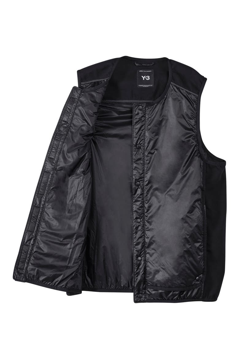 Insulated Recycled Polyamide Ripstop Liner Vest, Alternate, color, BLACK