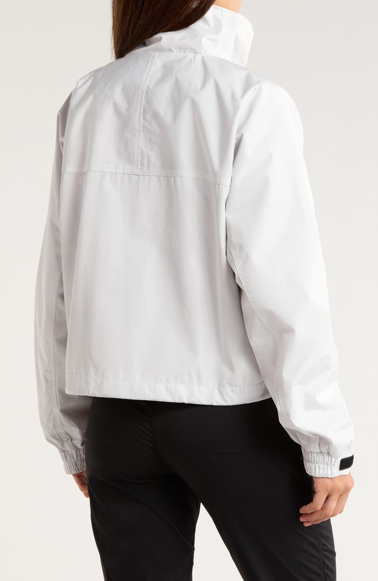 Noize Skye Stand Collar Drawcord Rain Jacket, Alternate, color, Offwhite