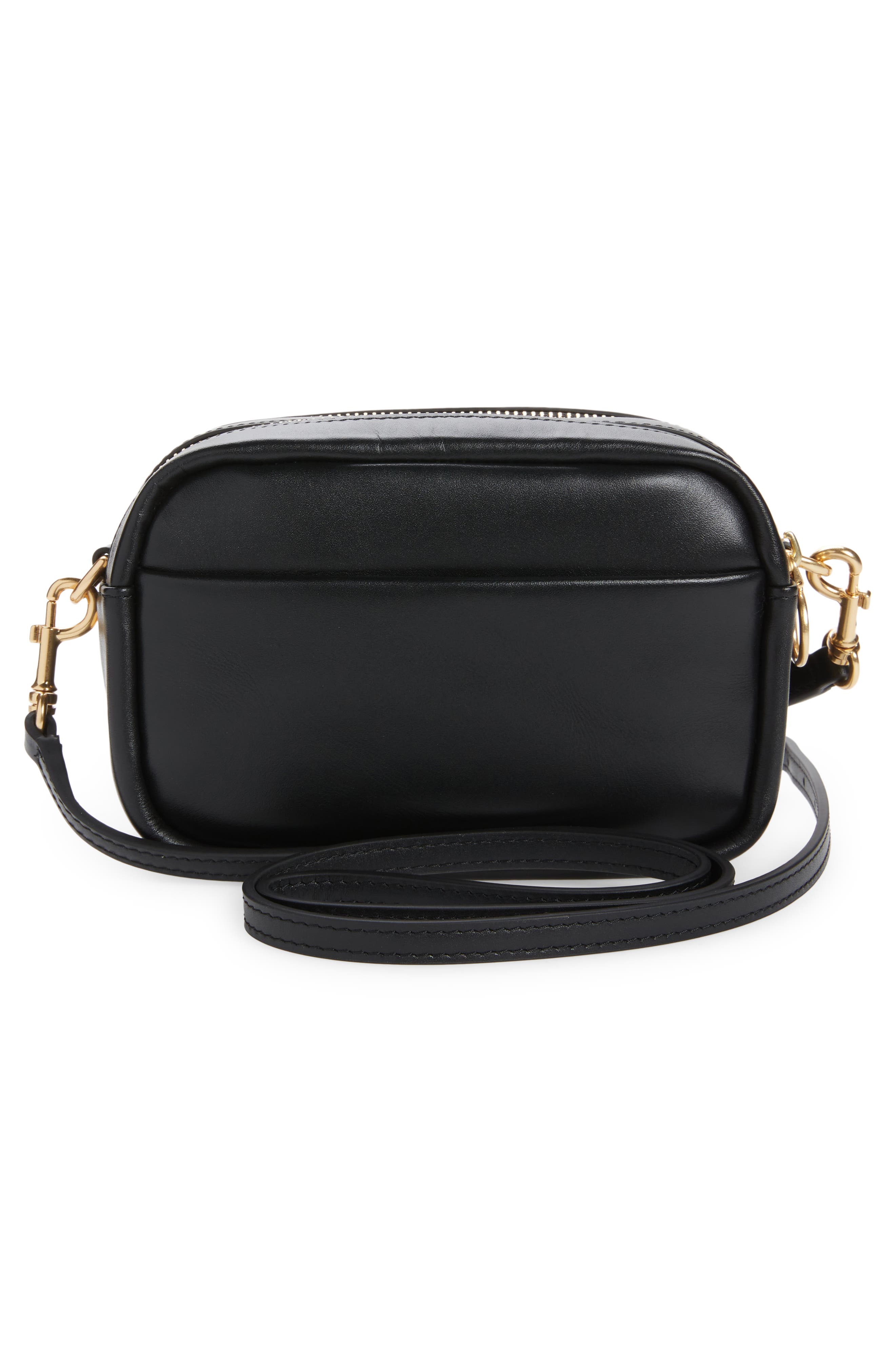 Tory Burch Perry Bombé Leather Mini Whipstitch Crossbody Bag, Alternate, color, 