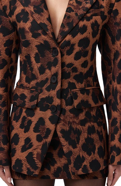 Naked Wardrobe Fitted Blazer In Leopard