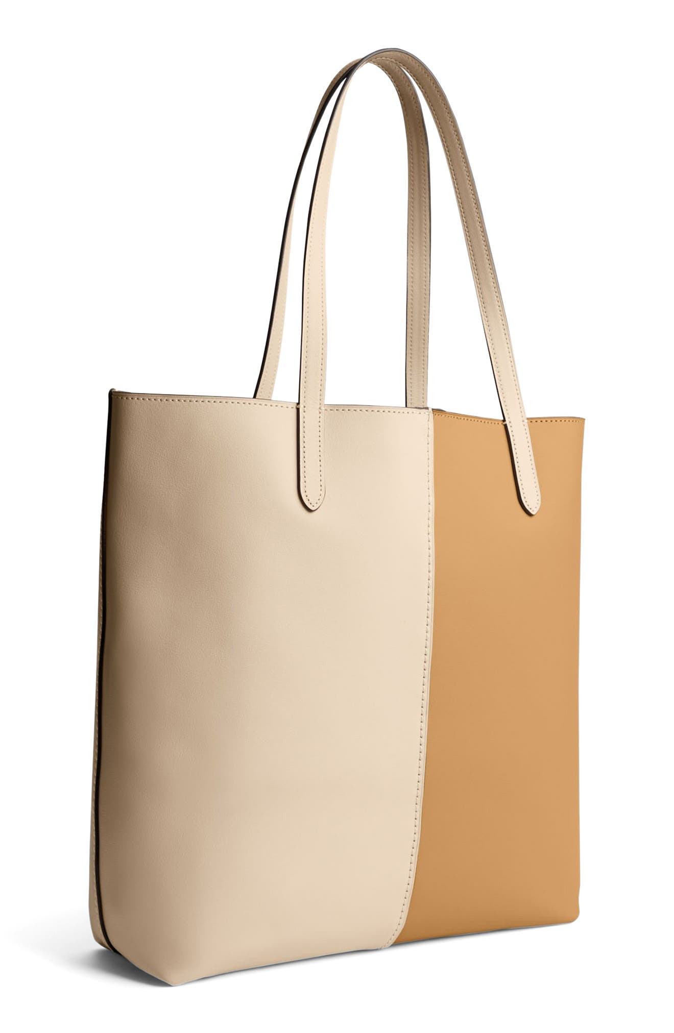 COACH North Colorblock Leather Tote, Alternate, color, 