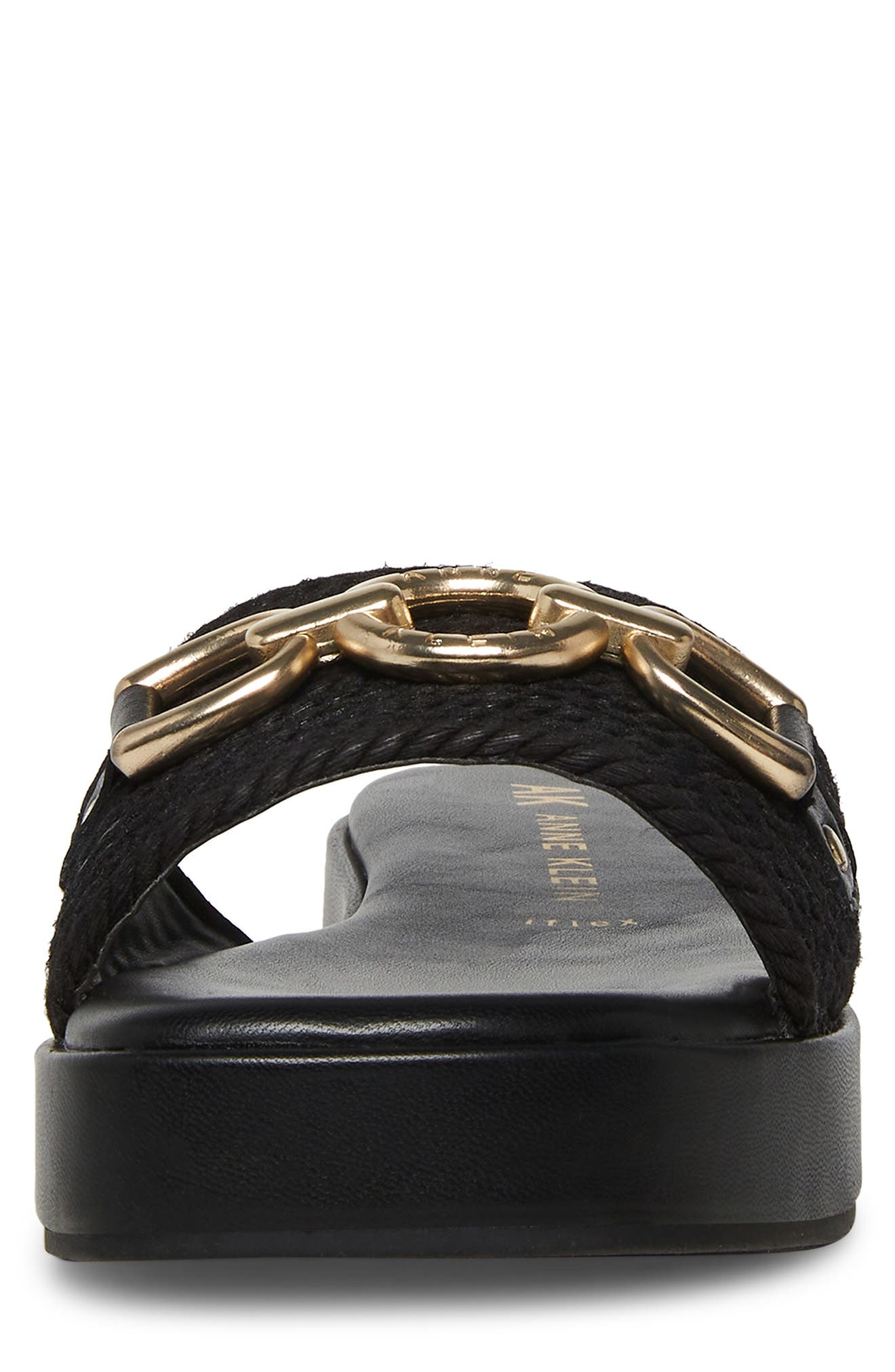 Tripp Chain Link Platform Sandal, Alternate, color, BLACK