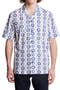 selected White Blue Sun Moon Jacquard