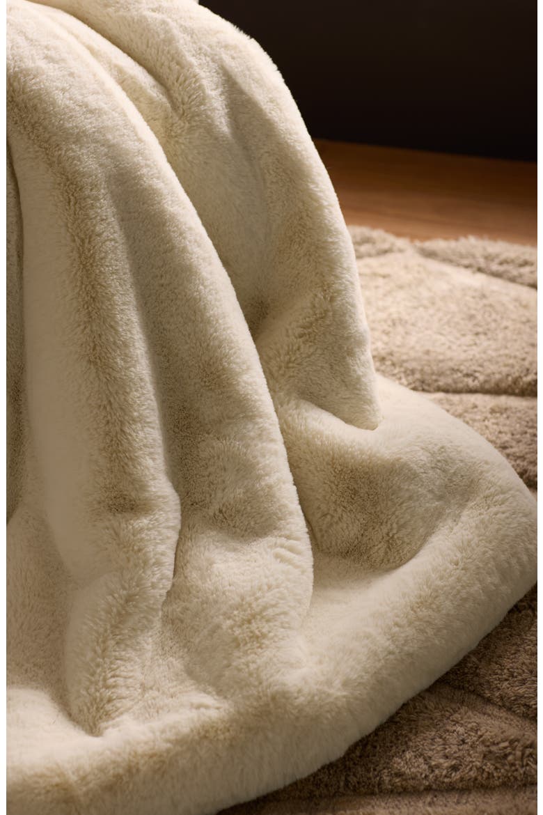 Super Plush Large Cuddle Blanket, Alternate, color, CREME