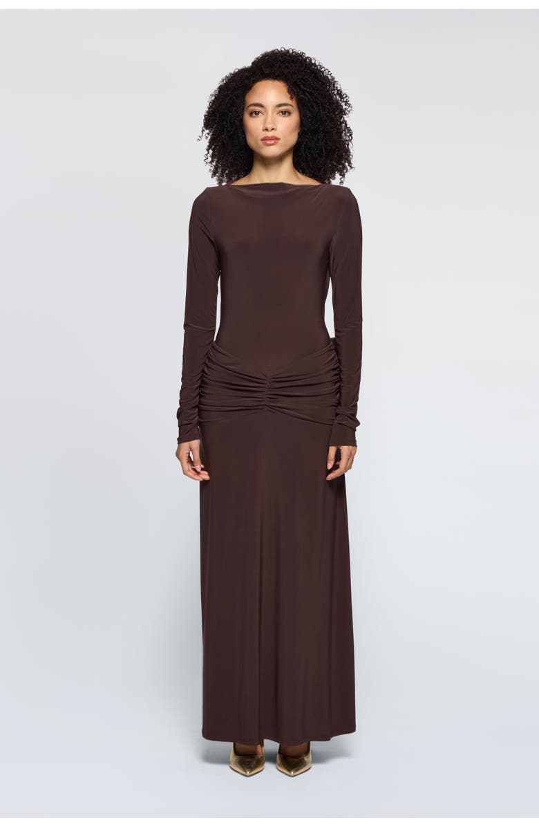 Daska Bo Dress, Main, color, Brown