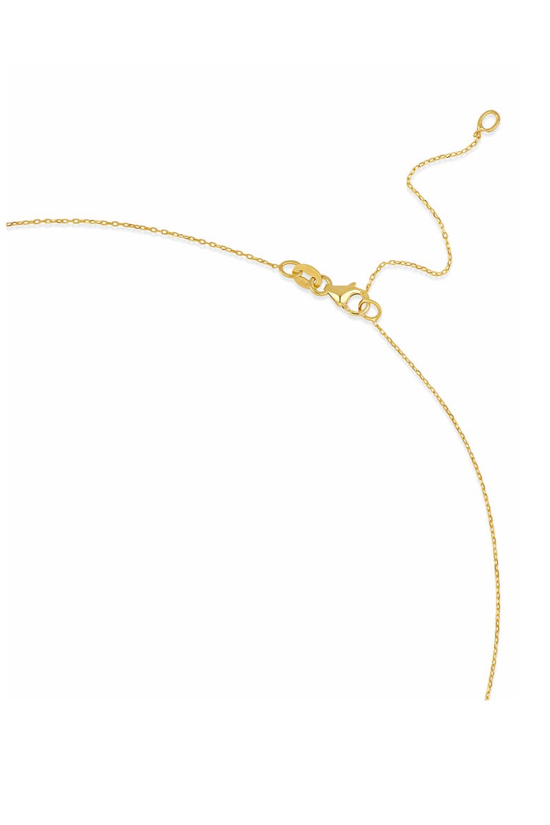 18K Florentine Natural Diamond Cross Pendant Necklace, Alternate, color, 18K YELLOW GOLD/ DIAMOND