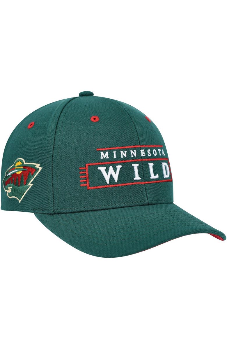 Mitchell & Ness Men's Mitchell & Ness Green Minnesota Wild LOFI Pro Snapback Hat, Main, color,