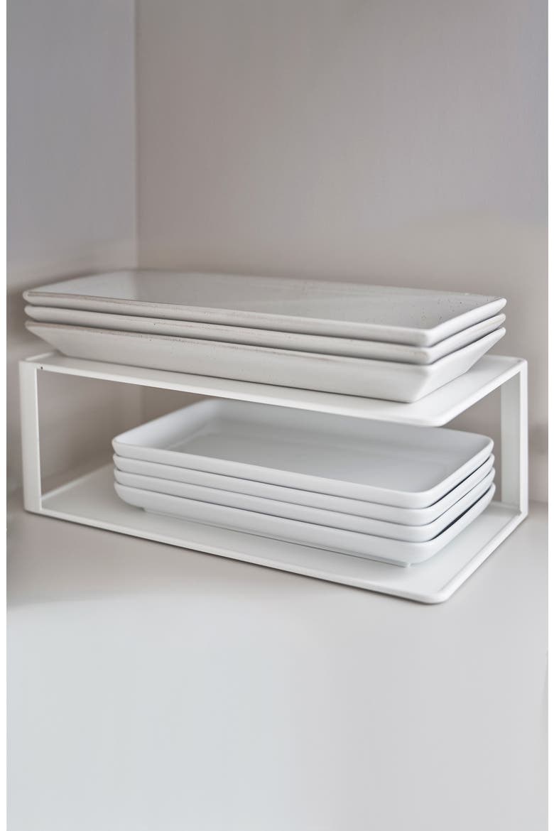 2-Tier Cabinet Organizer, Alternate, color, WHITE