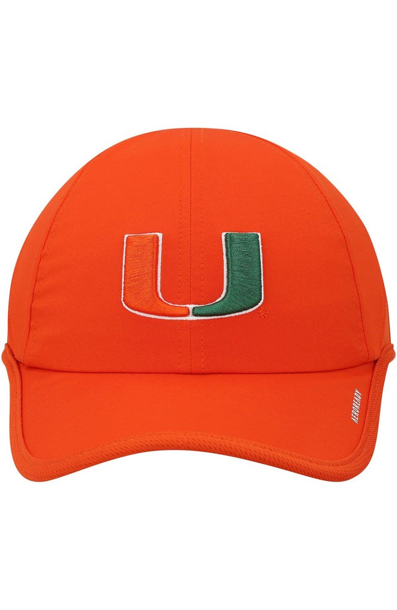 adidas Men's adidas Orange Miami Hurricanes Superlite AEROREADY Adjustable Hat, Alternate, color, 