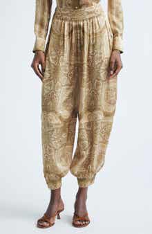 Kindred Spirit Luna Silk Satin Harem Pants