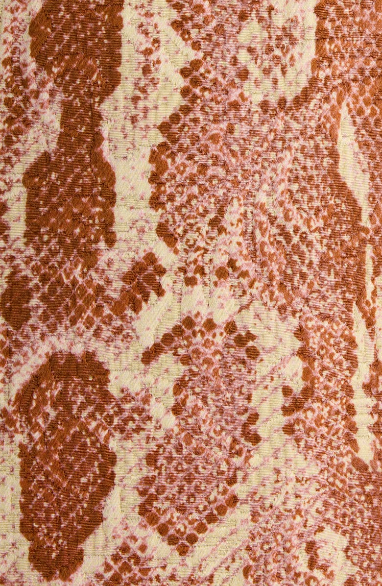 Dries Van Noten Basti Snakeskin Print Single Breasted Blazer, Alternate, color,