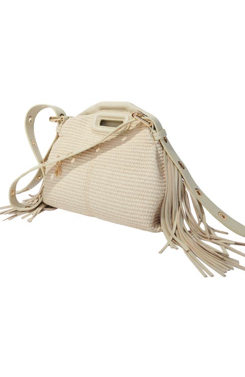Raffia effect Miss M Mini bag