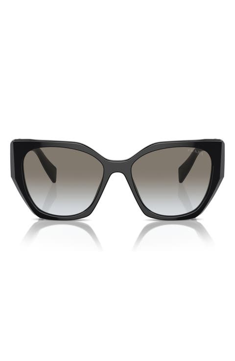 56mm Gradient Rectangular Sunglasses