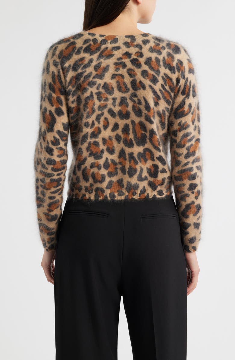 Elie Tahari The Jillian Cashmere Cardigan, Alternate, color, Leopard