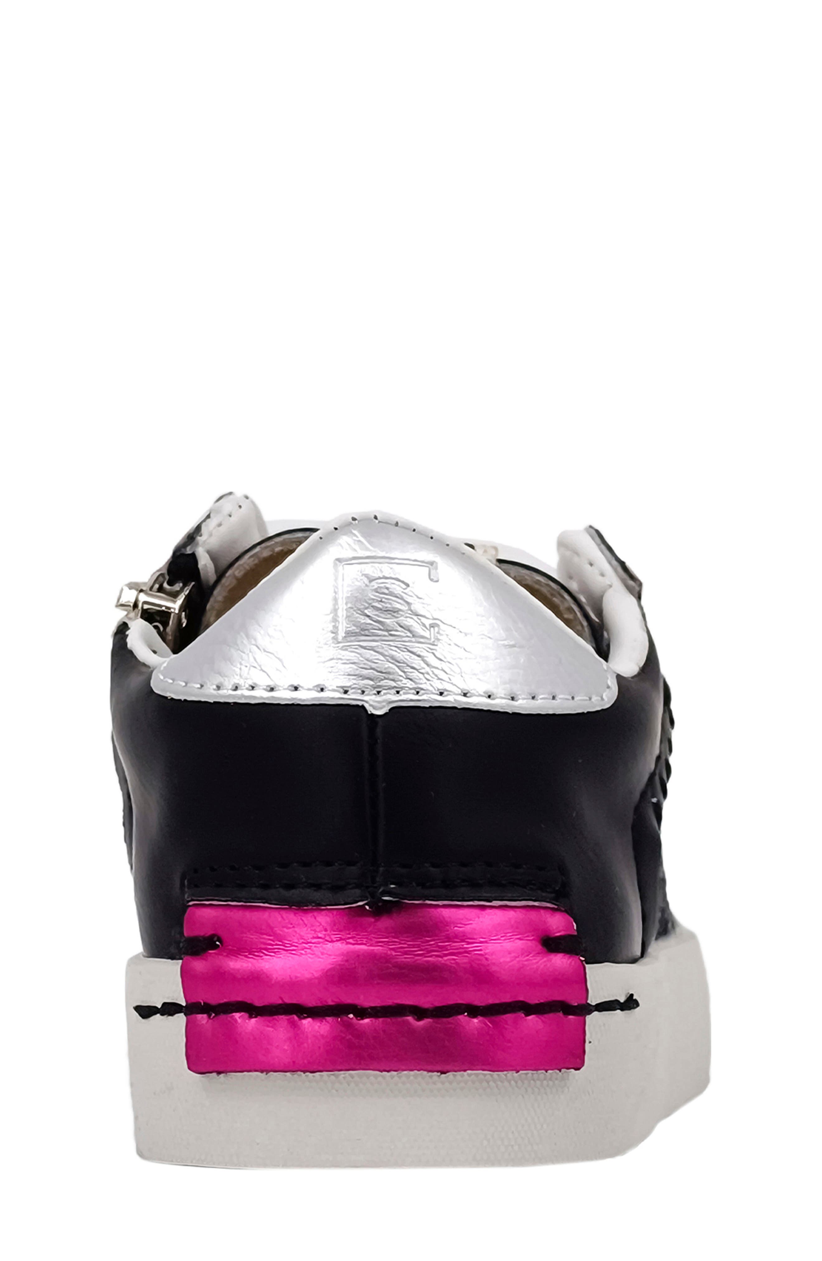 SHUSHOP Kids' Ruby Sneaker, Alternate, color, Black Glitter