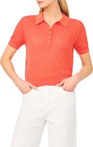 Ted Baker Clara Diamond Knit Polo