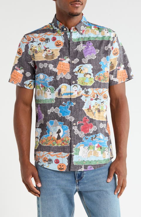 Great Pumpkin Charlie Brown Button Front Shirt