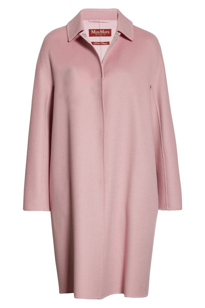 Capua Wool Blend Car Coat, Alternate, color, PINK