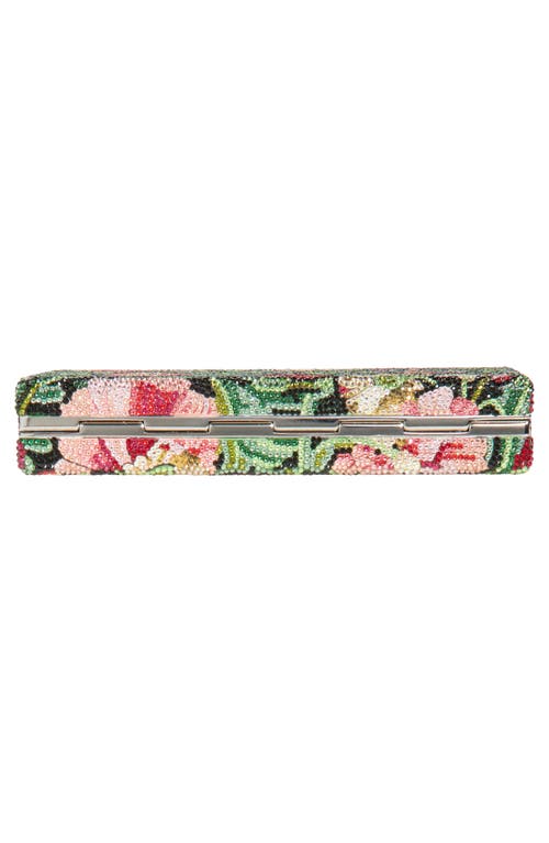 Judith Leiber Couture Sleek Crystal Embellished Rectangle Clutch In Multi