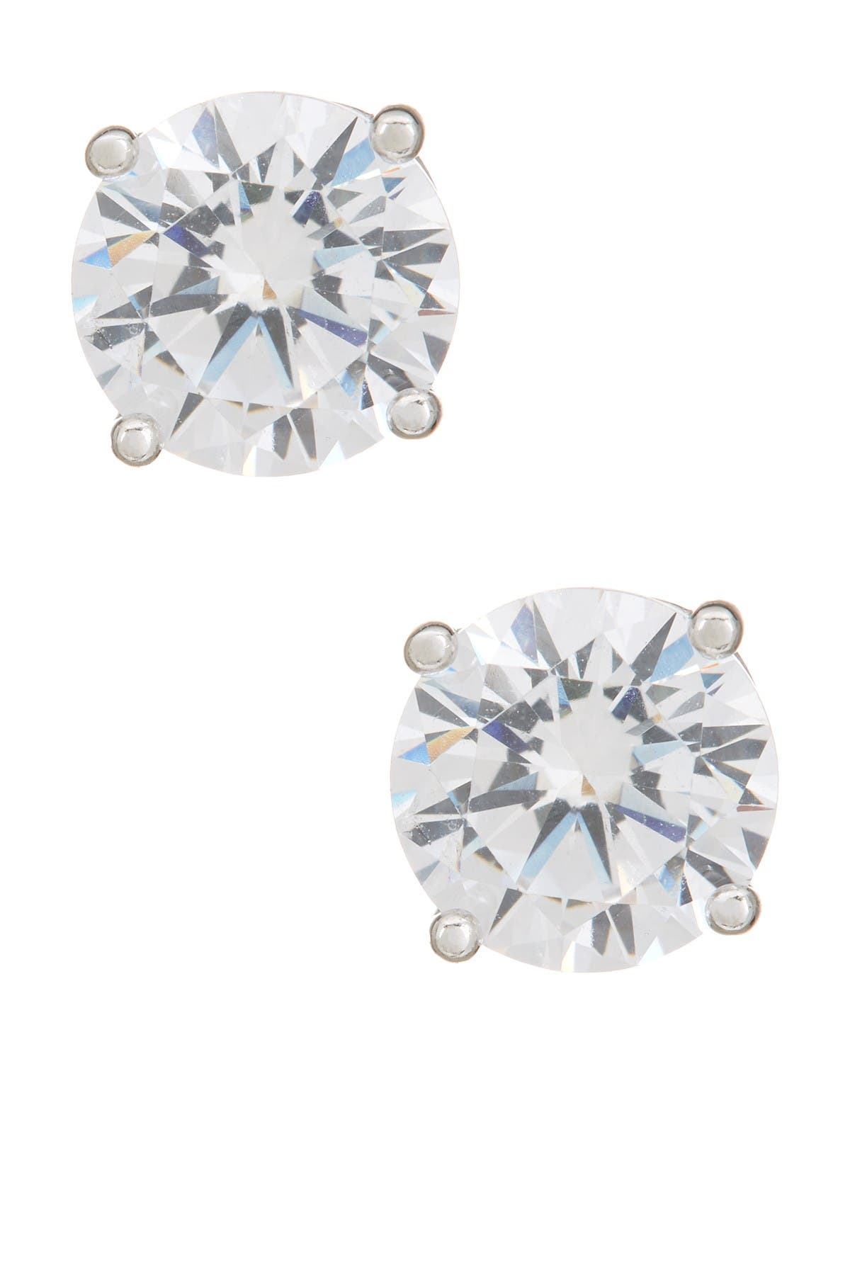 NORDSTROM RACK Sterling Silver Round Cut CZ Studs - 2.00 ctw