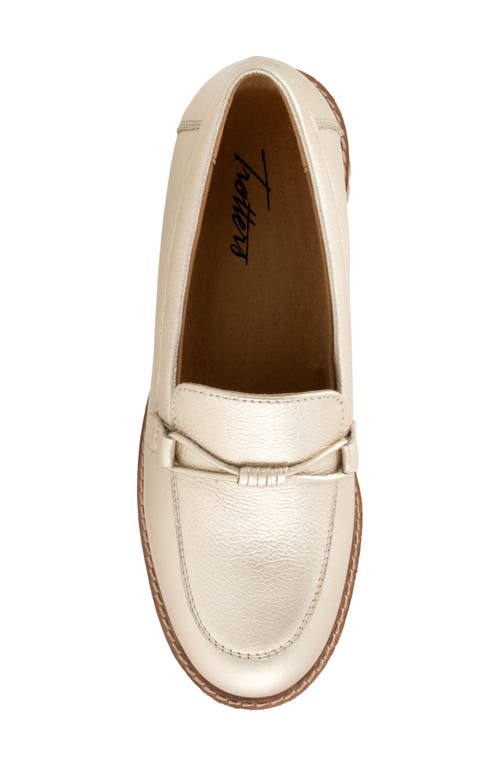 Trotters Fiora Loafer In Gold