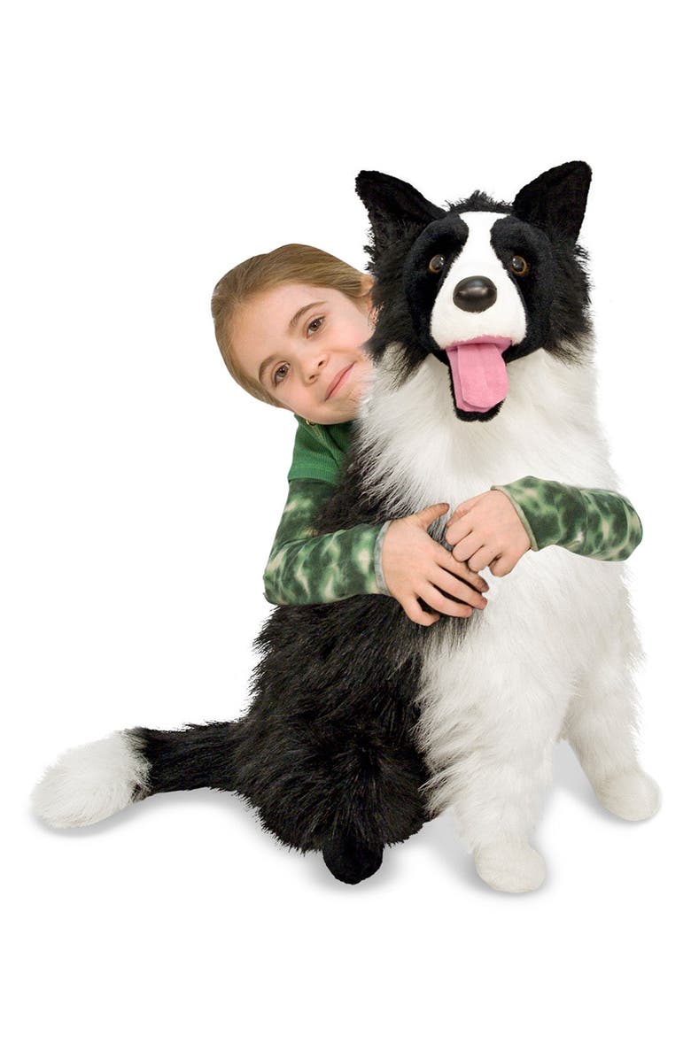 Melissa & Doug Oversized Border Collie, Main, color,