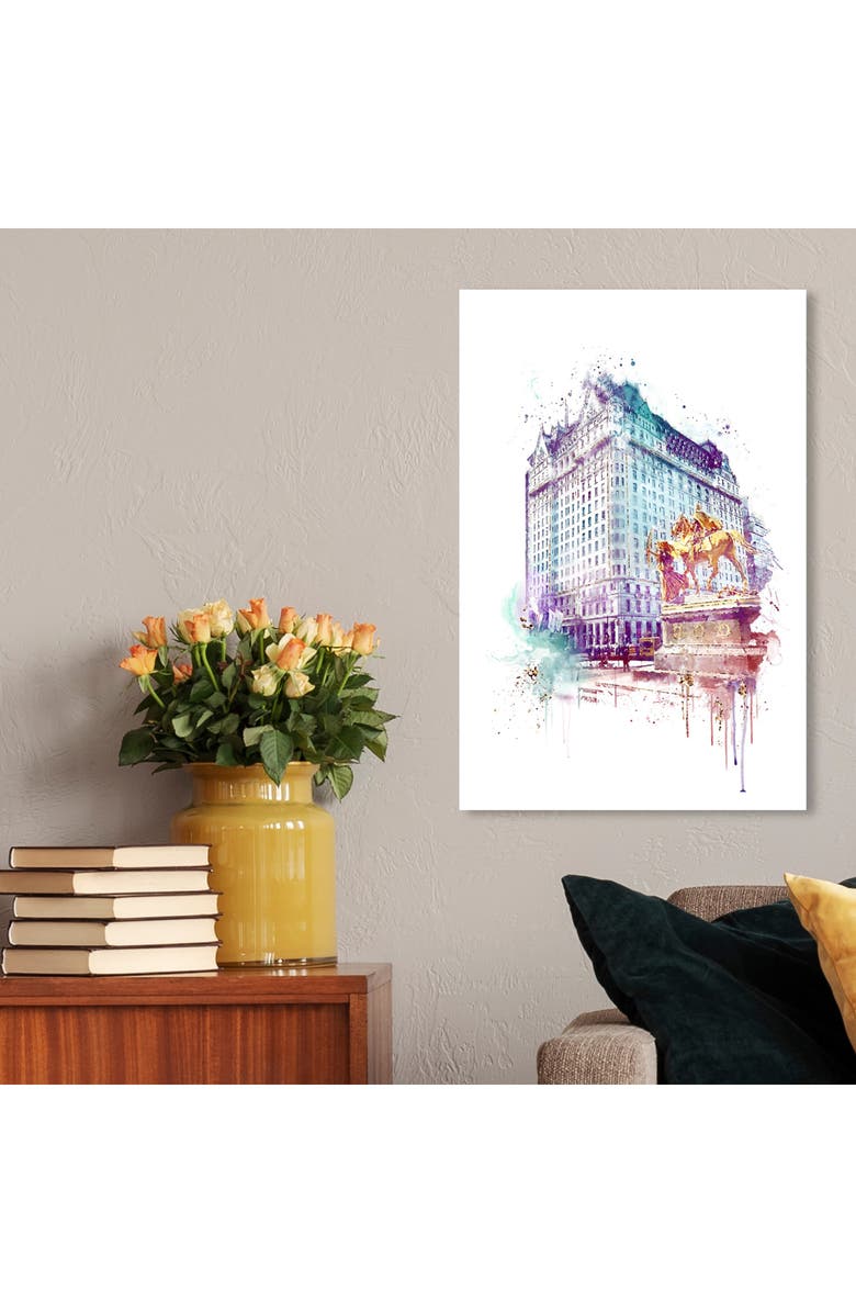 Oliver Gal Plaza Night Canvas Wall Art, Alternate, color,