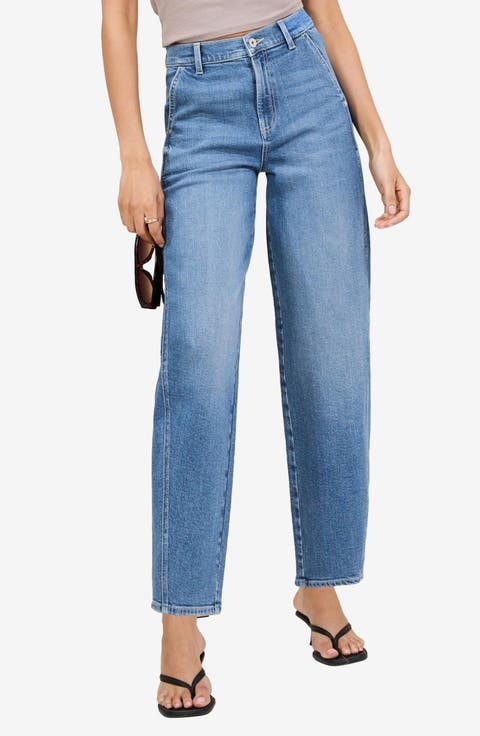 High Waist Barrel Jeans