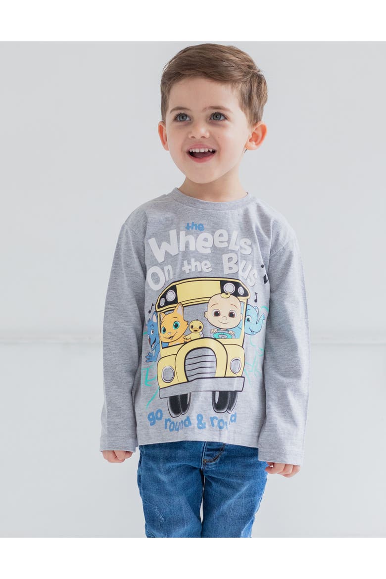 Boys' 2-Pack Long Sleeve T-Shirts, Alternate, color, JJ Heather Grey Blue