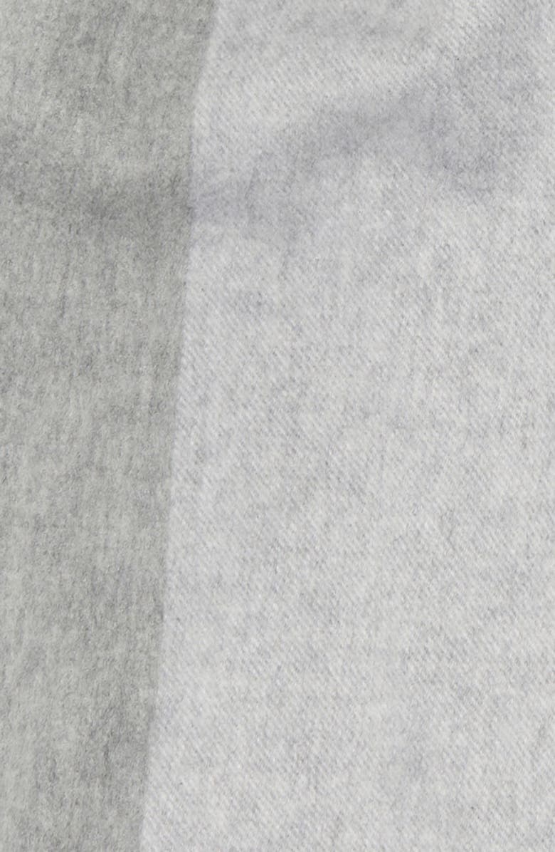 Nordstrom Colorblock Cashmere Scarf, Alternate, color, Light Grey