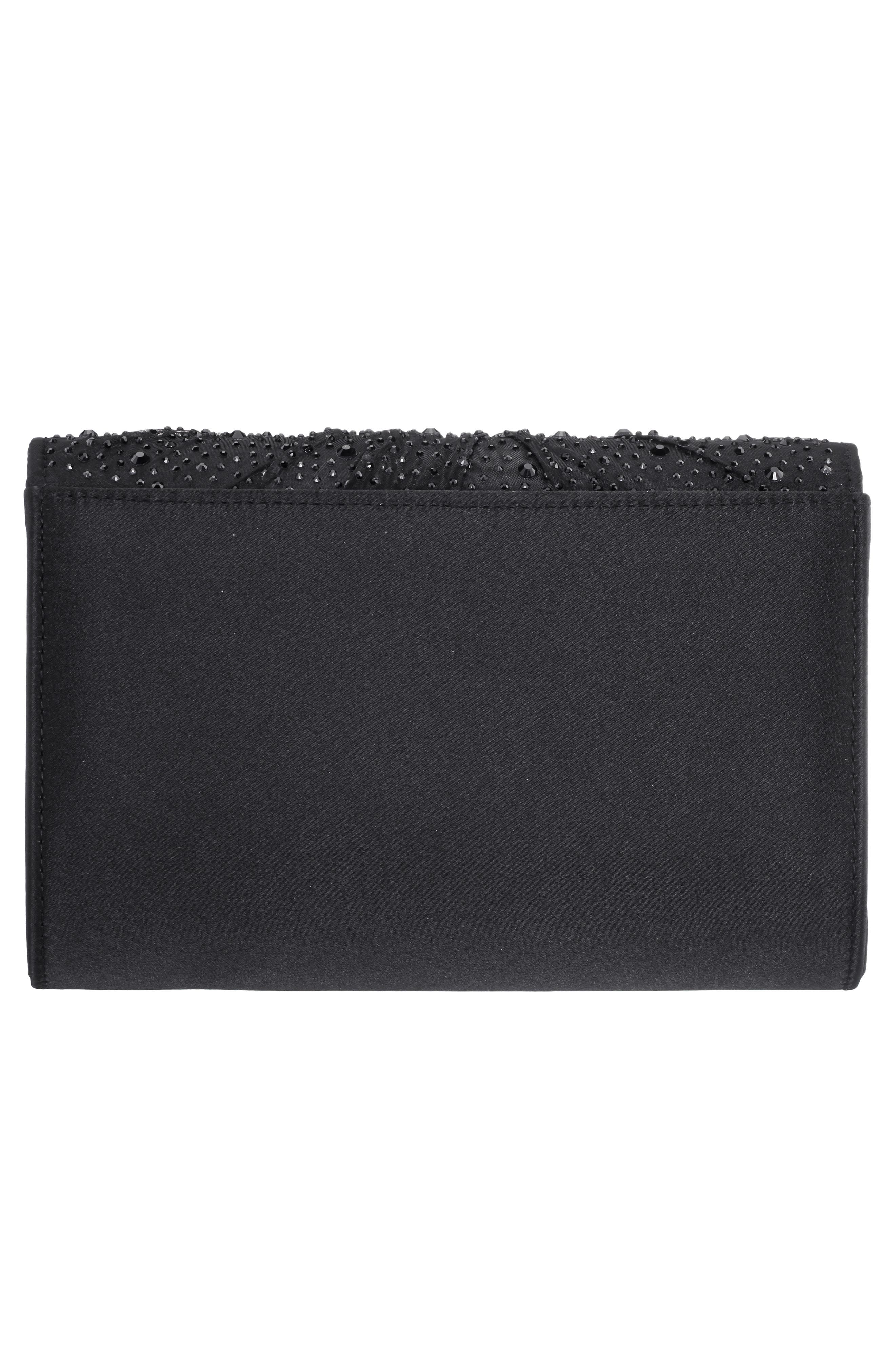 Nina Zoria Clutch, Alternate, color, Black