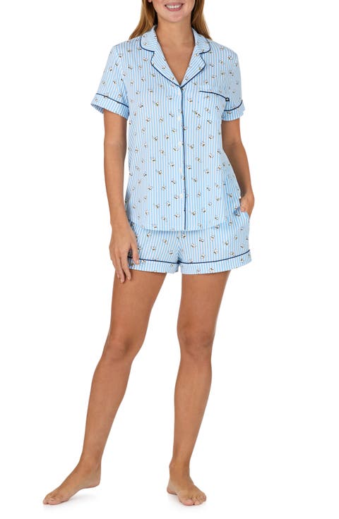 print short pajamas