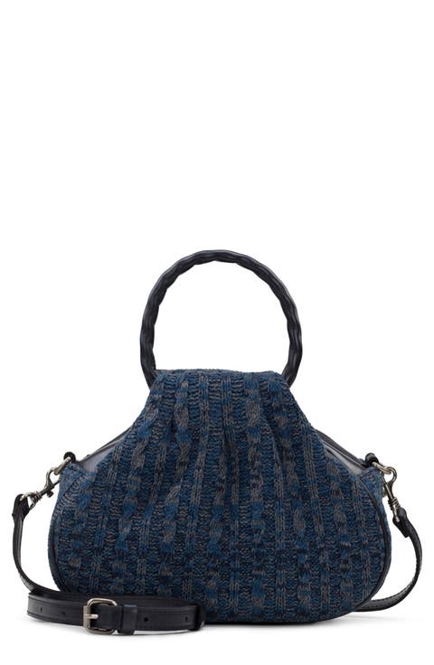 Milburn Cable Knit Bucket Bag