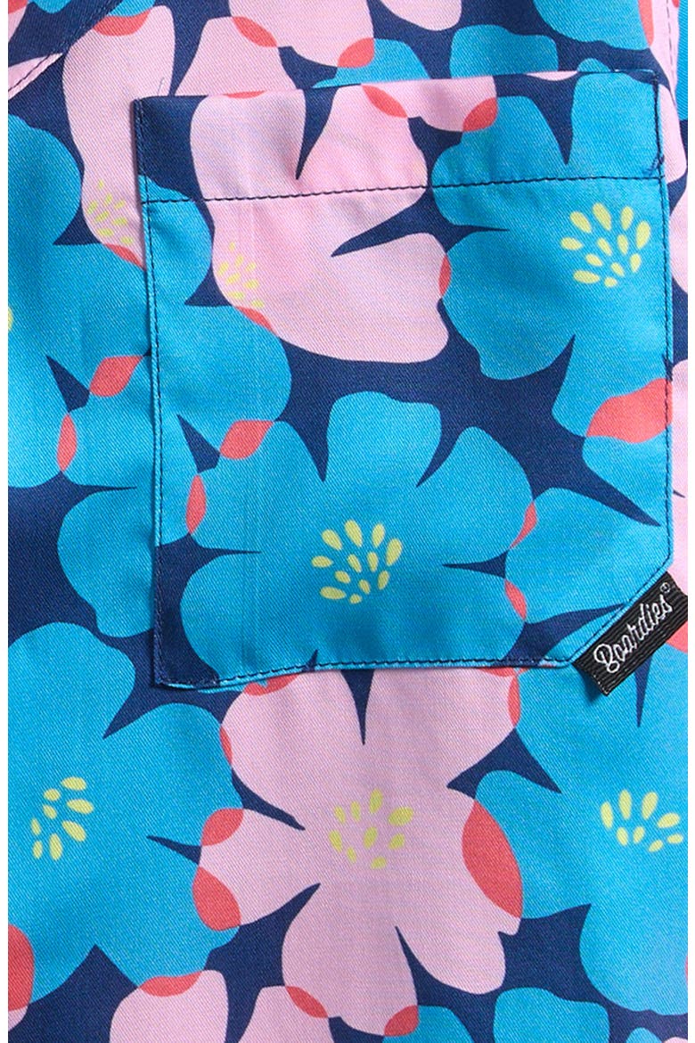Kids' Sully Floral Short Sleeve Button-Up Shirt, Alternate, color, BLUE MULTI