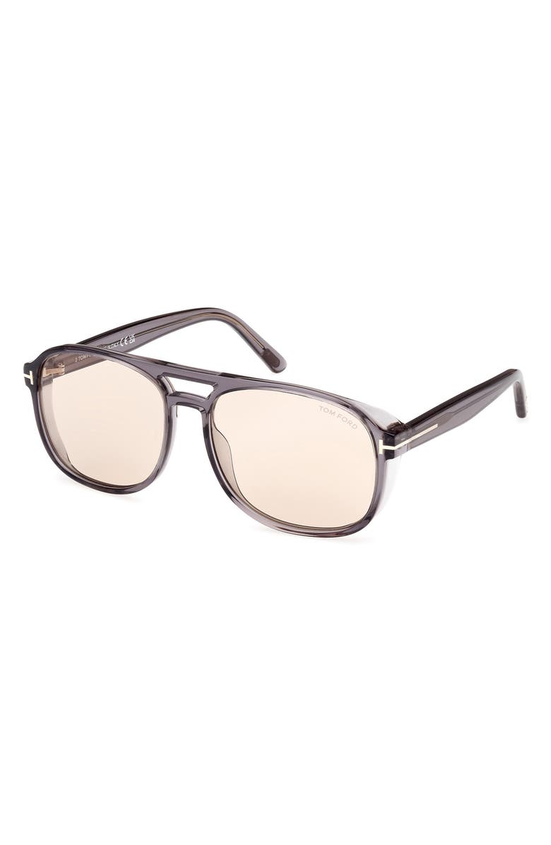 TOM FORD Rosco 58mm Navigator Sunglasses, Alternate, color,