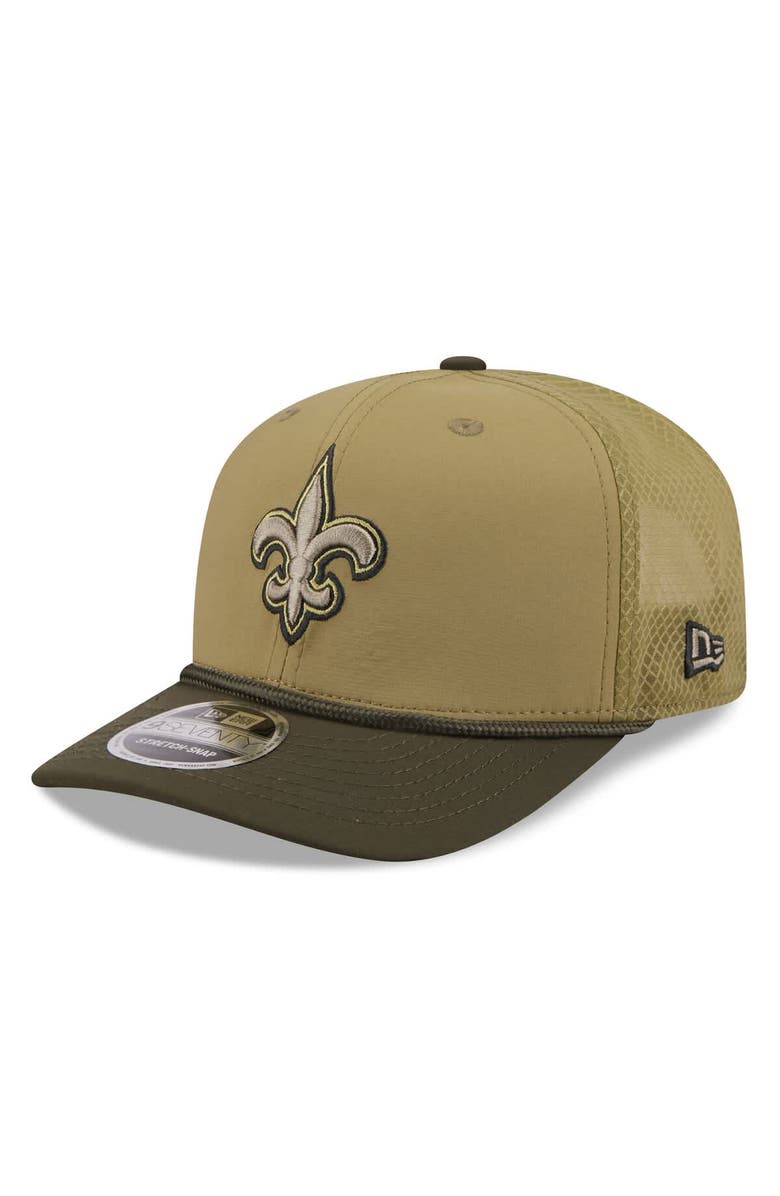 New Era Men's New Era  Green New Orleans Saints 2025 Salute to Service 9SEVENTY Adjustable Hat, Alternate, color, Green