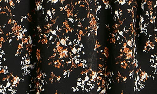 City Chic Lila Long Sleeve Maxi Dress In Fall Floral