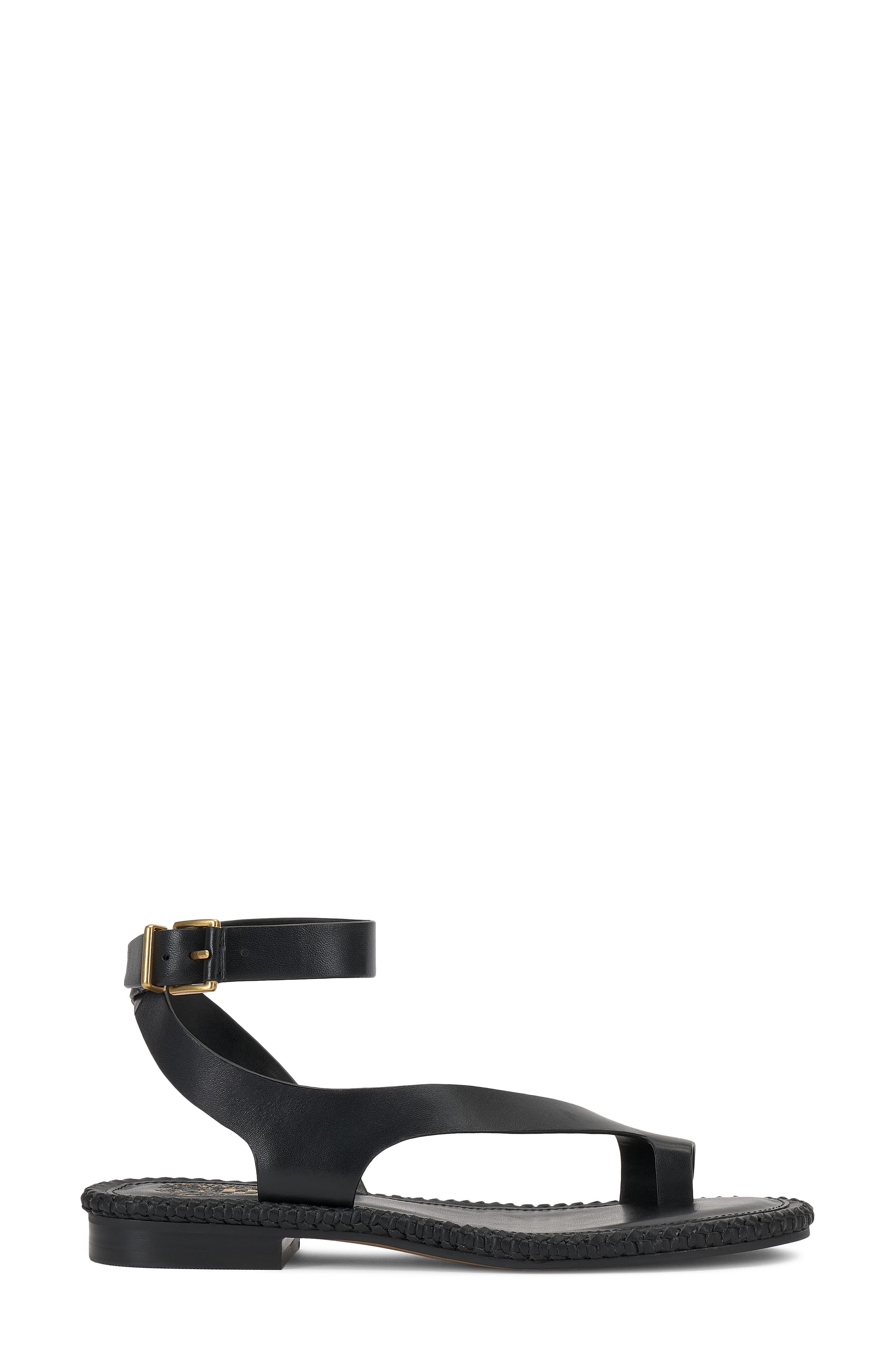 Vince Camuto Libahs Ankle Strap Sandal, Alternate, color, Black