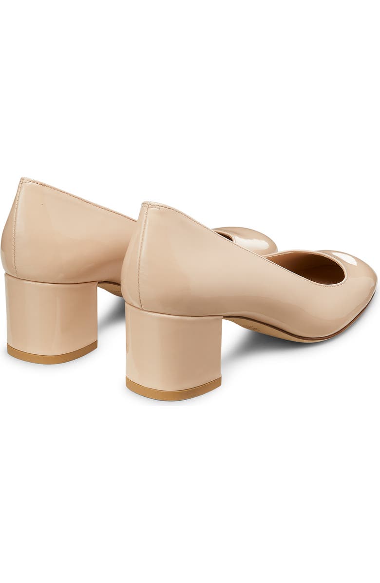 Stuart Weitzman Maeve Block Heel Pump, Alternate, color, Barely Beige