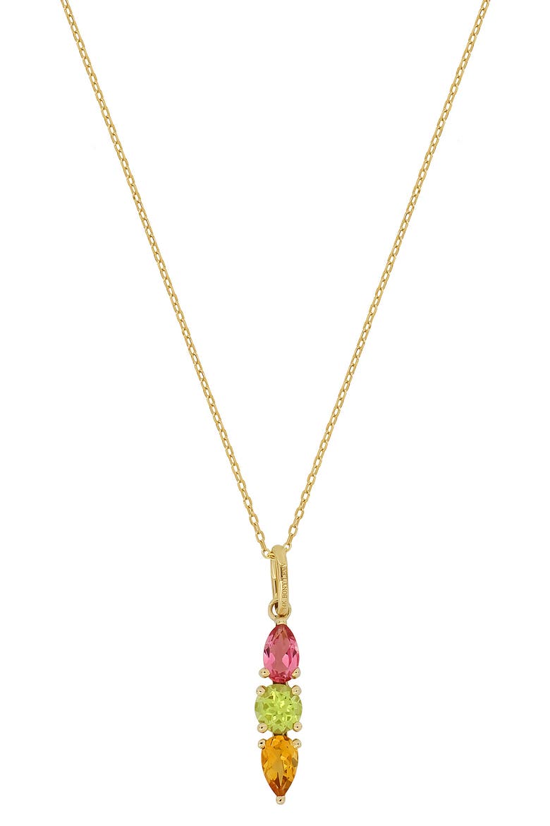 Bar Pendant Necklace (Nordstrom Exclusive), Main, color, 14K YELLOW GOLD