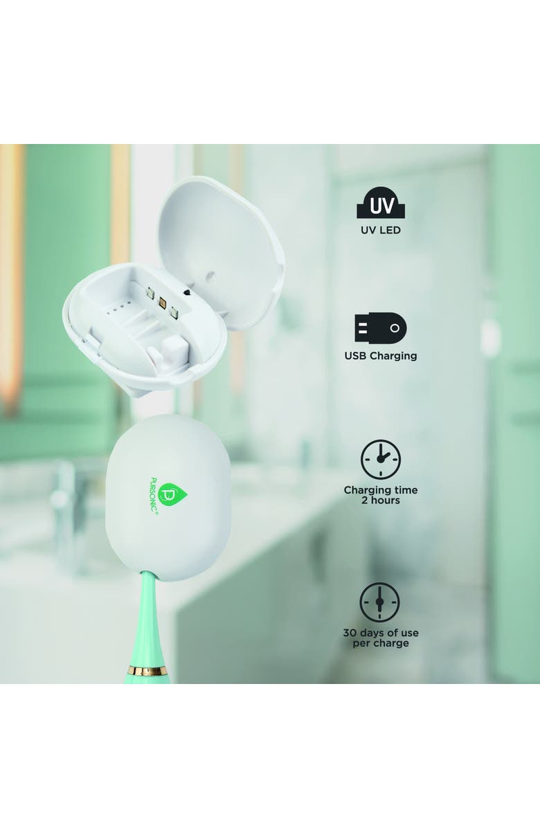 PURSONIC Portable Toothbrush Sterilizer Your Hygiene Companion on the Go!, Alternate, color, White