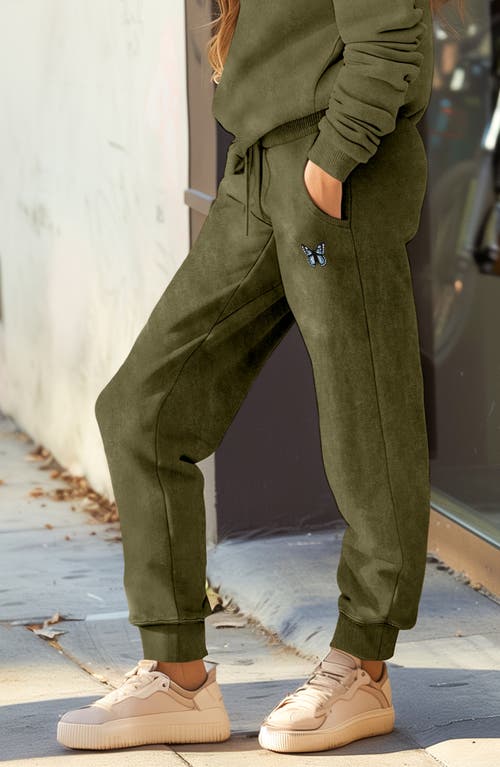 Dalix Butterfly Washed Sweatsuit
