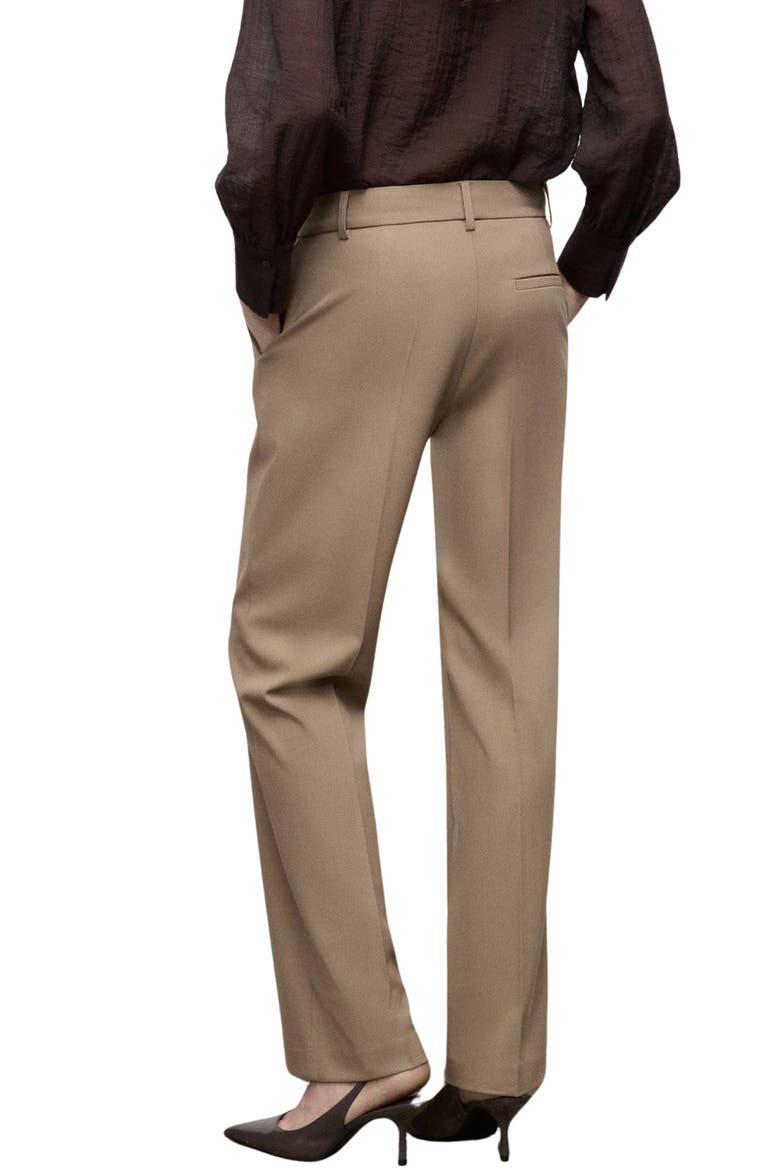Carlos Straight Leg Trousers, Alternate, color, MEDIUM BROWN