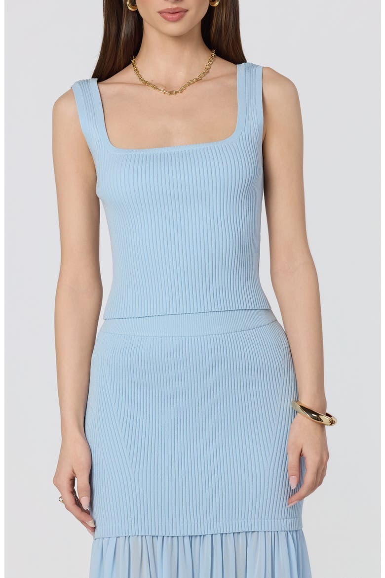 Halie Rib Crop Tank, Main, color, LIGHT BLUE