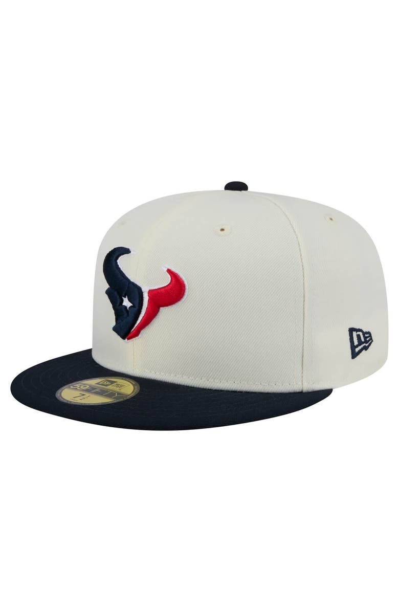 New Era Men's New Era  White/Navy Houston Texans Main 59FIFTY Fitted Hat, Alternate, color, 
