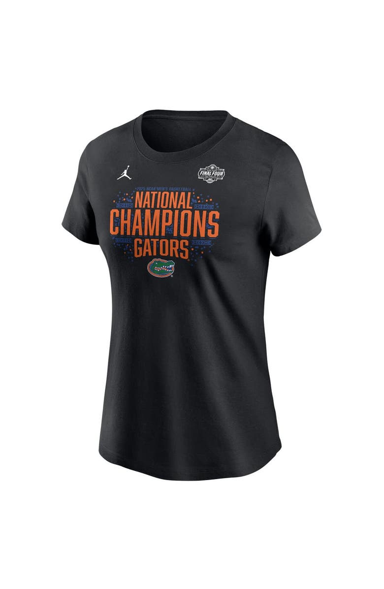 Jordan Brand Women's Jordan Brand  Black Florida Gators 2025 NCAA Men's Basketball National Champions Locker Room T-Shirt, Main, color, 