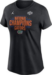 Jordan Brand Women's Jordan Brand  Black Florida Gators 2025 NCAA Men's Basketball National Champions Locker Room T-Shirt